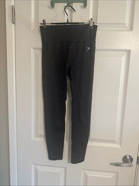 Gymshark Black Textured High-Waist Leggings